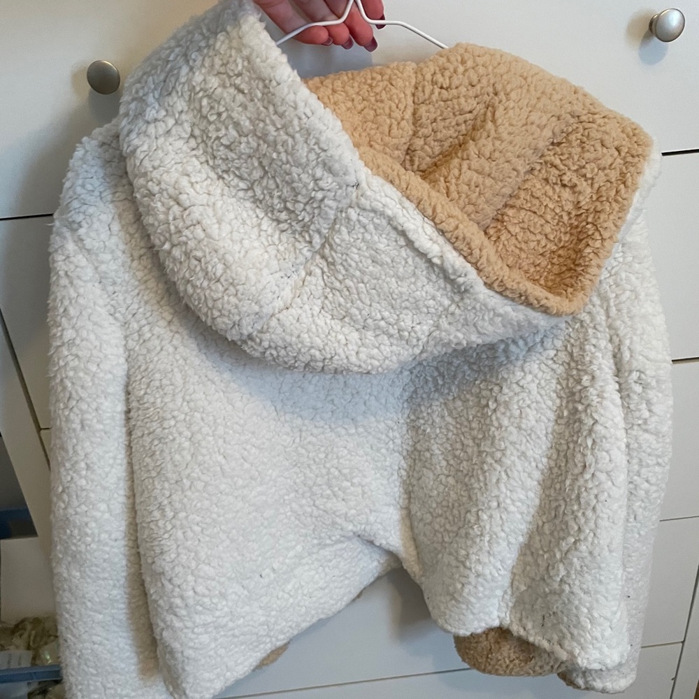 Hooded Reversible Teddy Coat